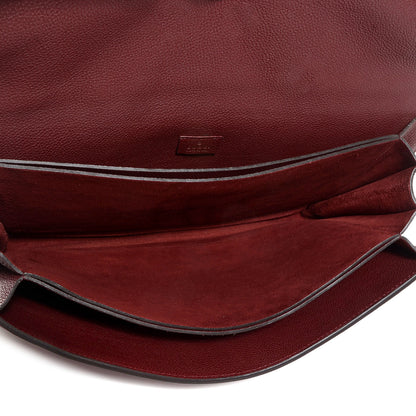 Gucci Leather Jackie Briefcase Top Handle Burgundy 5 of 10