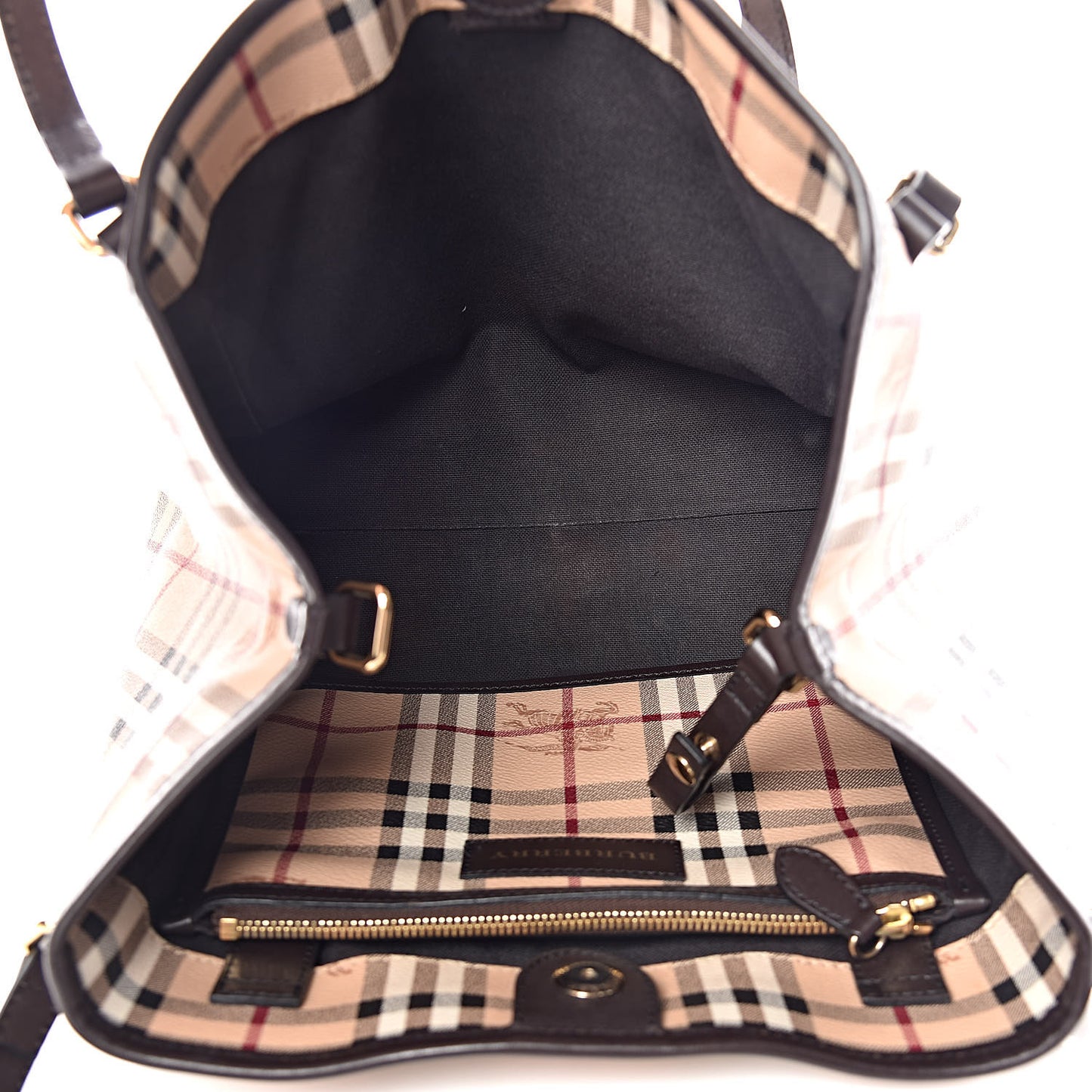 Haymarket Check Small Canterbury Tote Chocolate