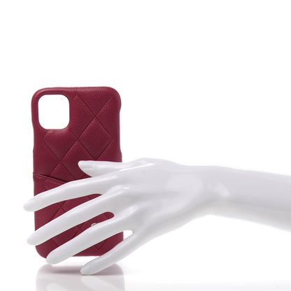 Chanel Caviar Quilted iPhone 11 Tech Case Dark Pink 2 of 9