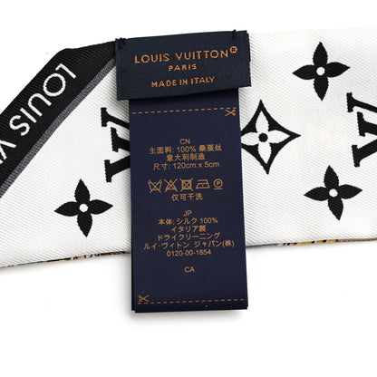 Louis Vuitton Silk Monogram Let's Go BB Bandeau Black 3 of 3