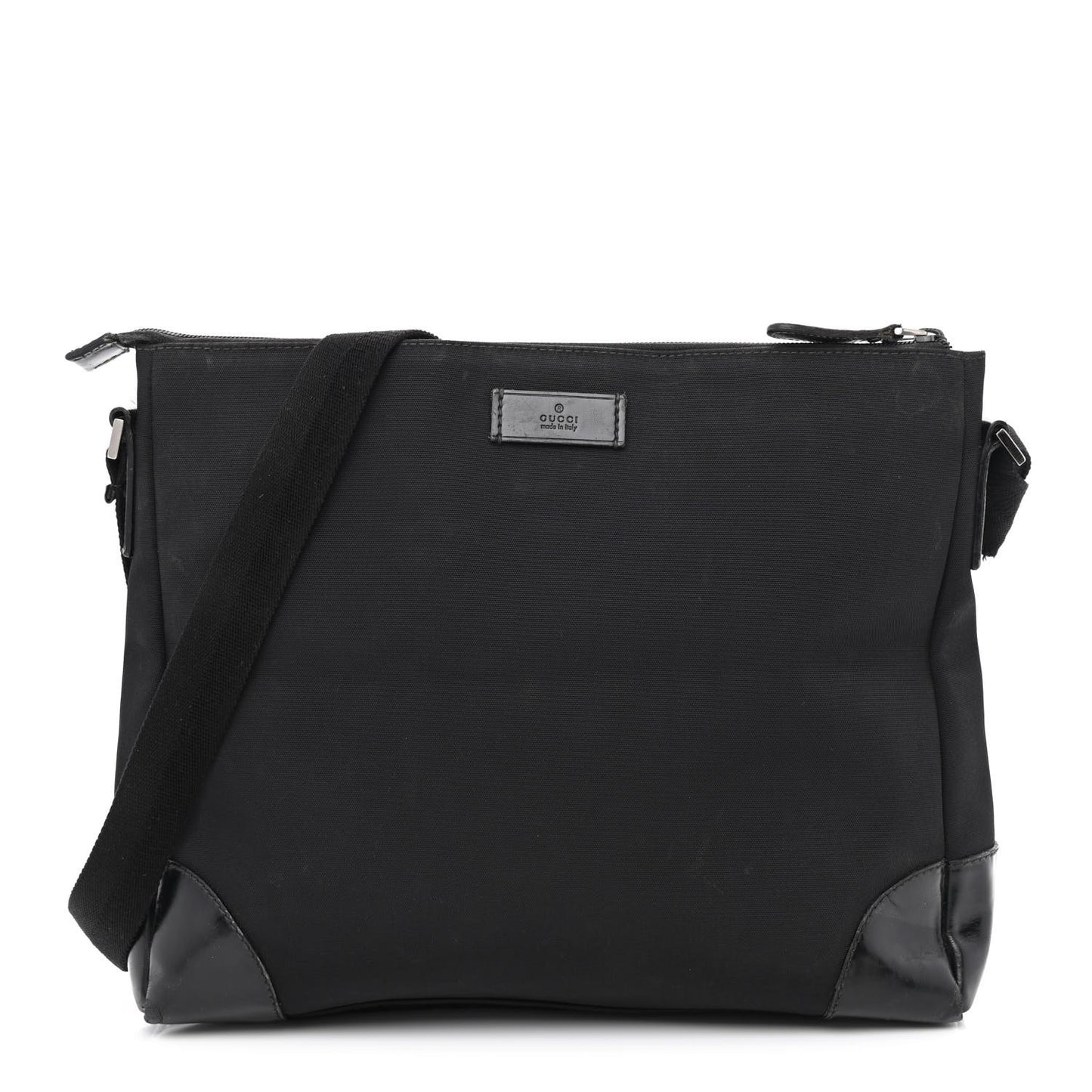 Canvas Messenger Bag Black
