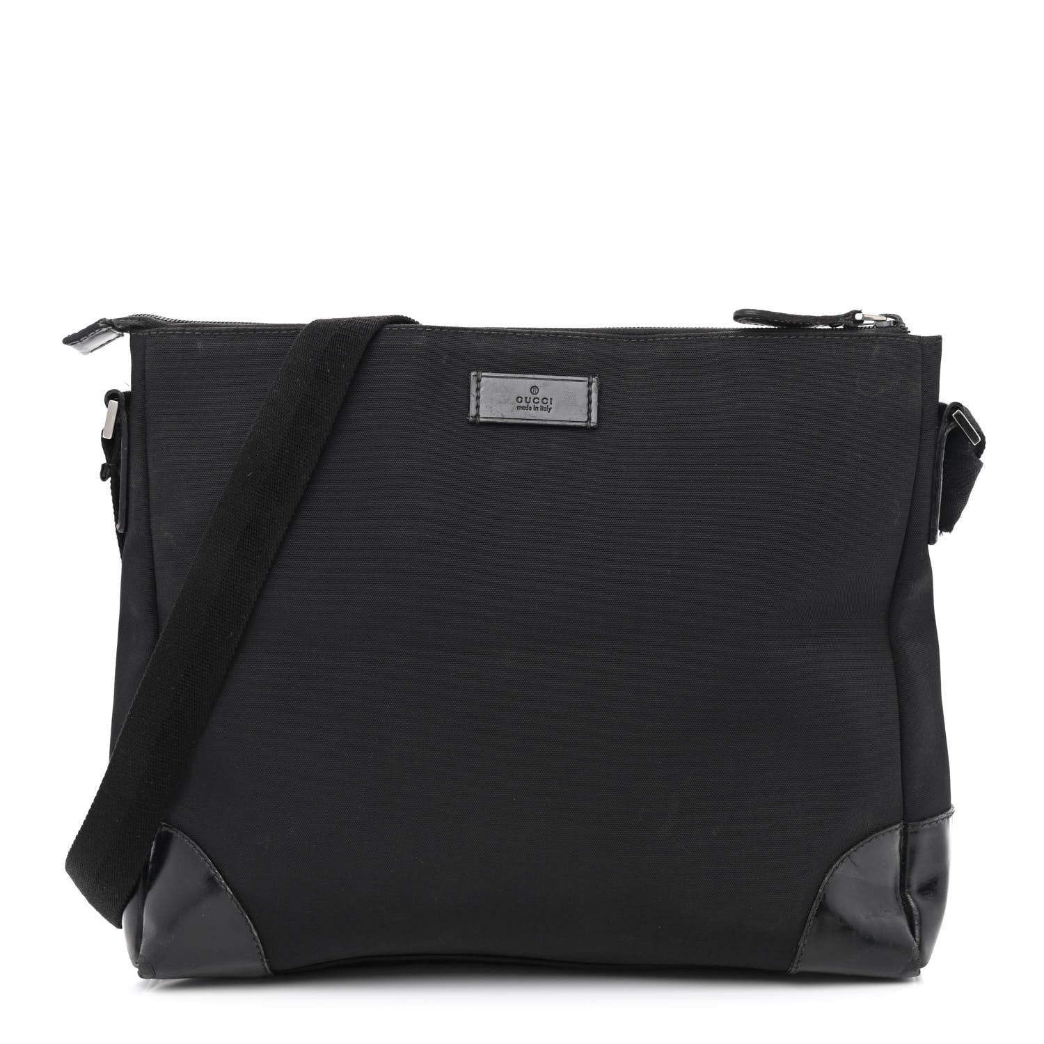 Gucci Canvas Messenger Bag Black 1 of 16
