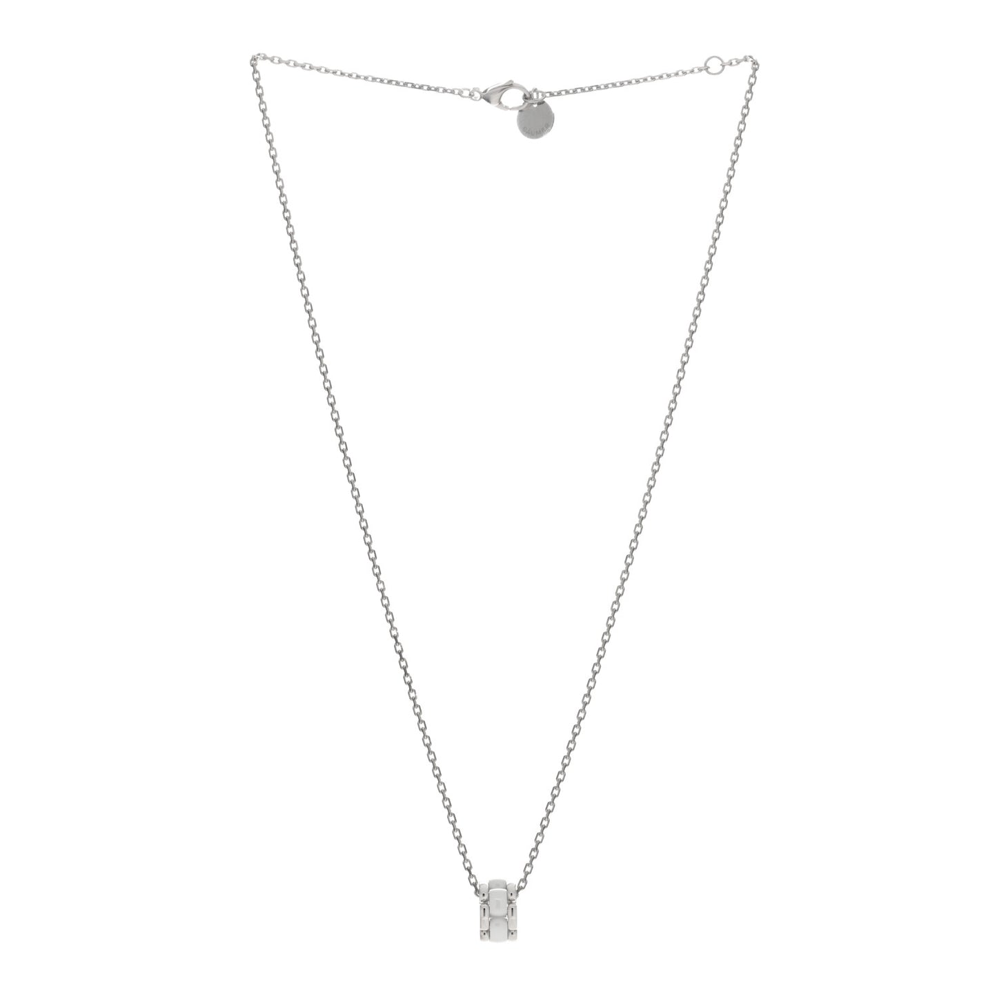 18K White Gold Ceramic Ultra Pendant Necklace White
