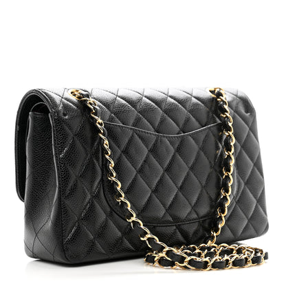 Chanel Caviar Quilted Medium Double Flap Black 2 of 9