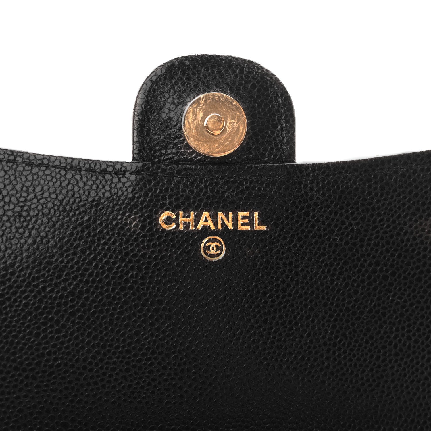 Chanel Caviar Quilted Flap Phone Holder With Chain Black 6 of 11