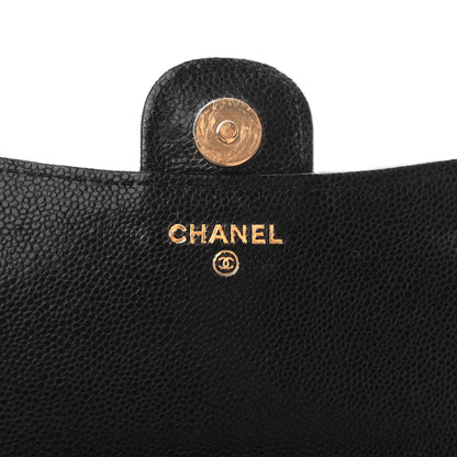 Chanel Caviar Quilted Flap Phone Holder With Chain Black 6 of 11