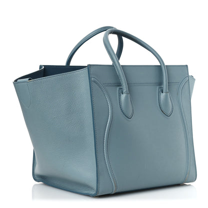 Celine Supple Calfskin Medium Phantom Luggage Slate Blue 3 of 17