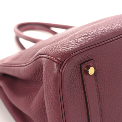 Hermes Taurillon Clemence Birkin 35 Bois de Rose 11 of 15