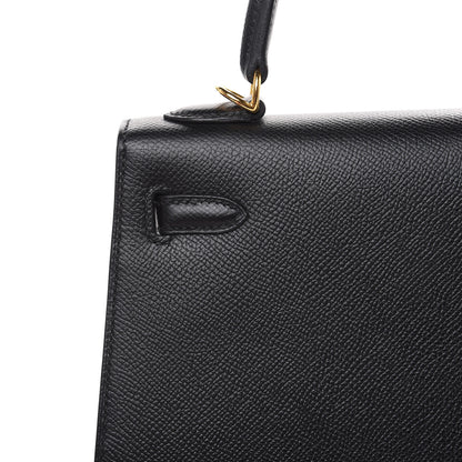 Hermes Epsom Kelly Sellier 25 Black 28 of 34