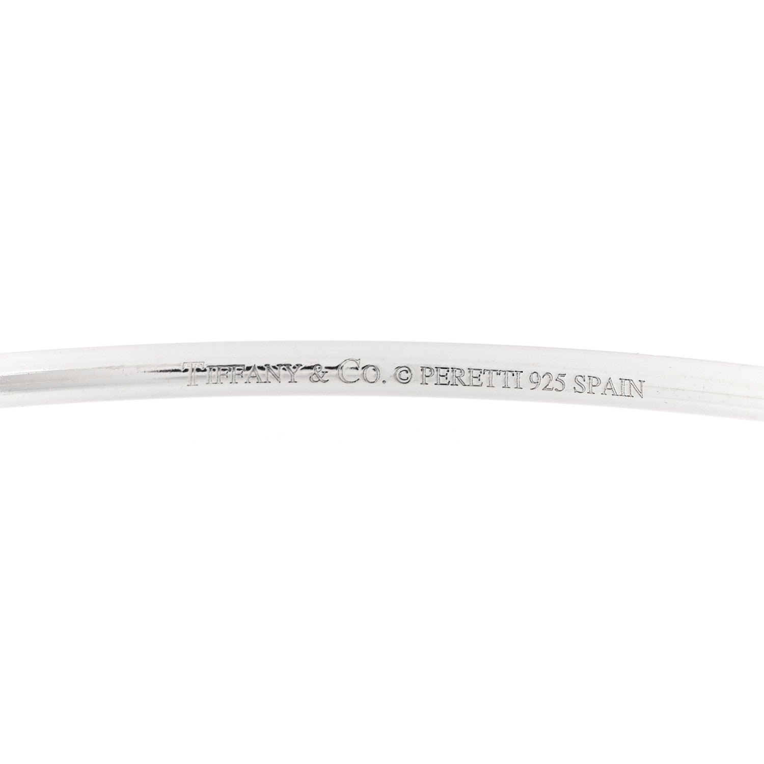 Tiffany Sterling Silver Elsa Peretti Teardrop Bangle Bracelet 3 of 3