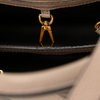 Louis Vuitton Taurillon Capucines BB Galet 11 of 12