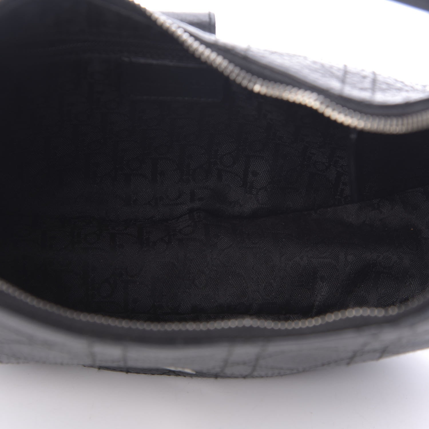 Christian Dior Grained Calfskin Cannage Hobo Black 5 of 11