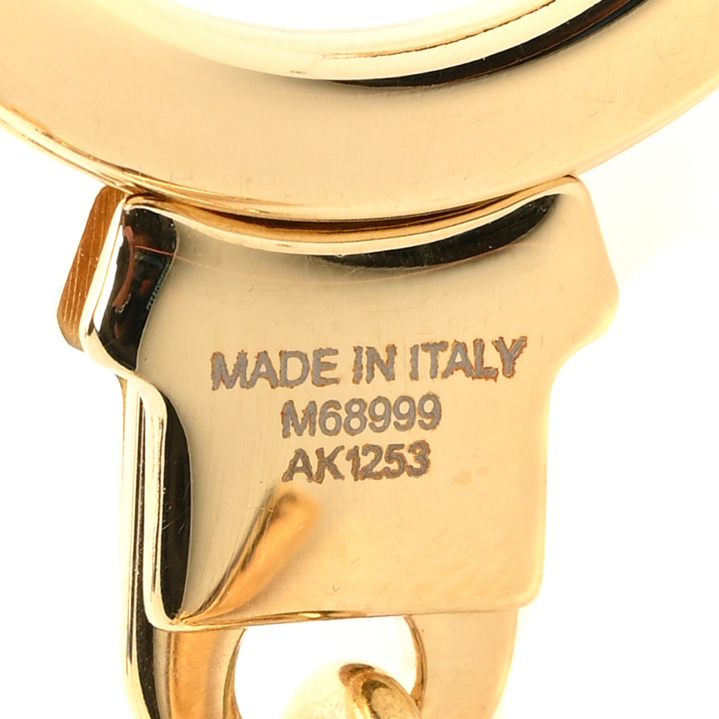 Monogram Spring Street Bag Charm Key Holder Gold