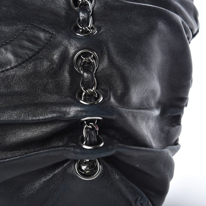 Chanel Lambskin Chain Shoulder Bag Black 12 of 26