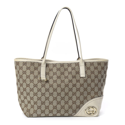 Gucci Monogram Medium New Britt Tote Off White 1 of 8