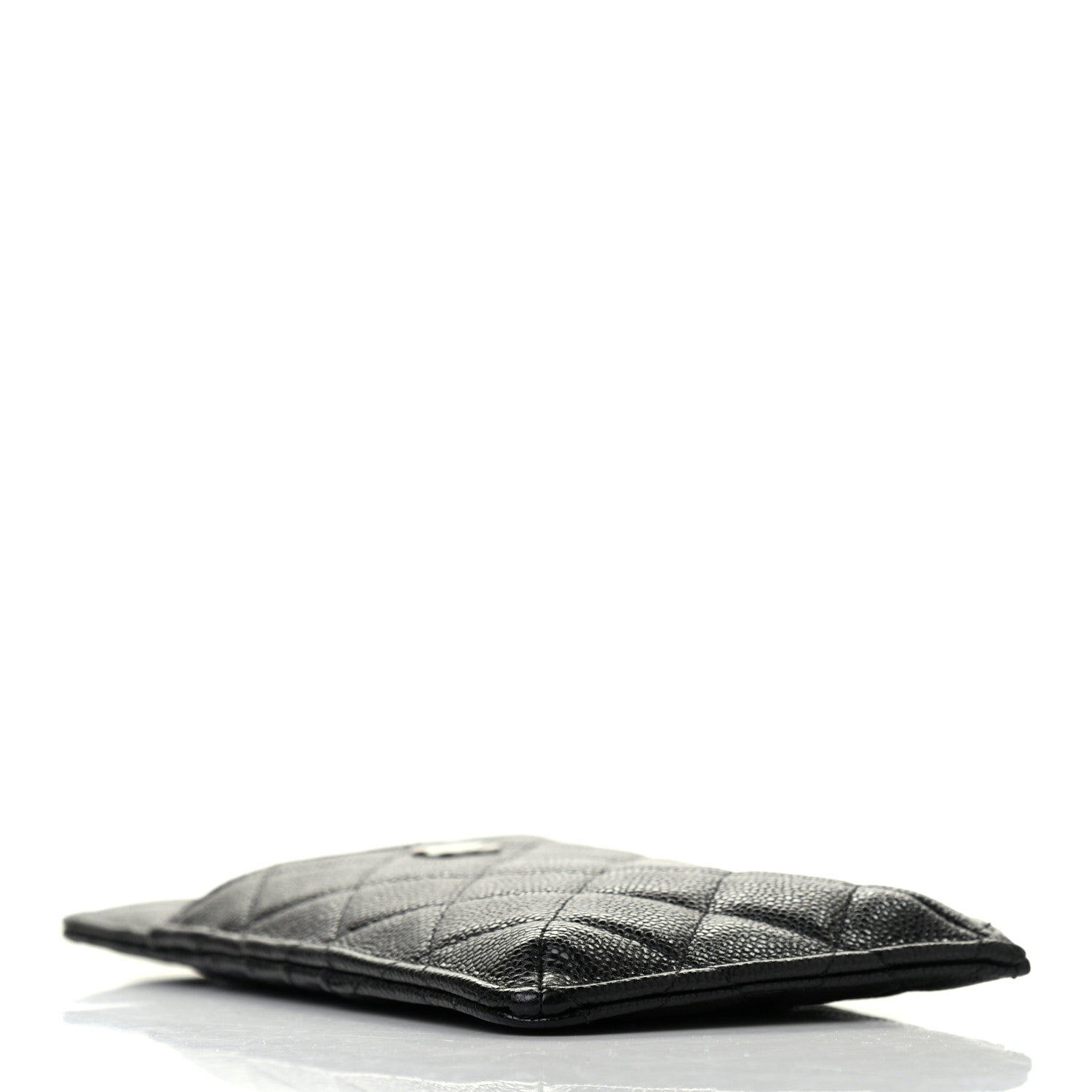 Chanel Caviar Quilted Classic Flat Wallet Pouch Black 4 of 7