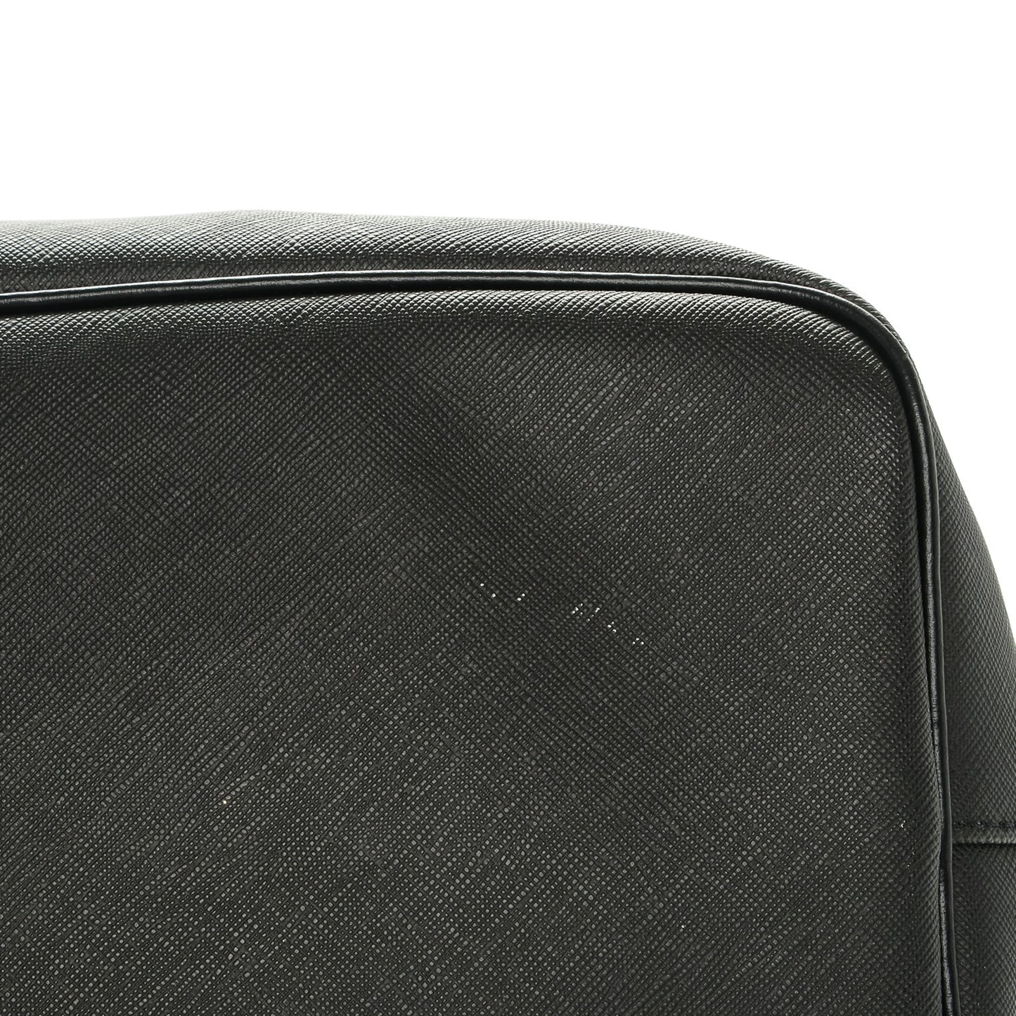 Textured Coated Canvas Print Large Antigona Tote Black