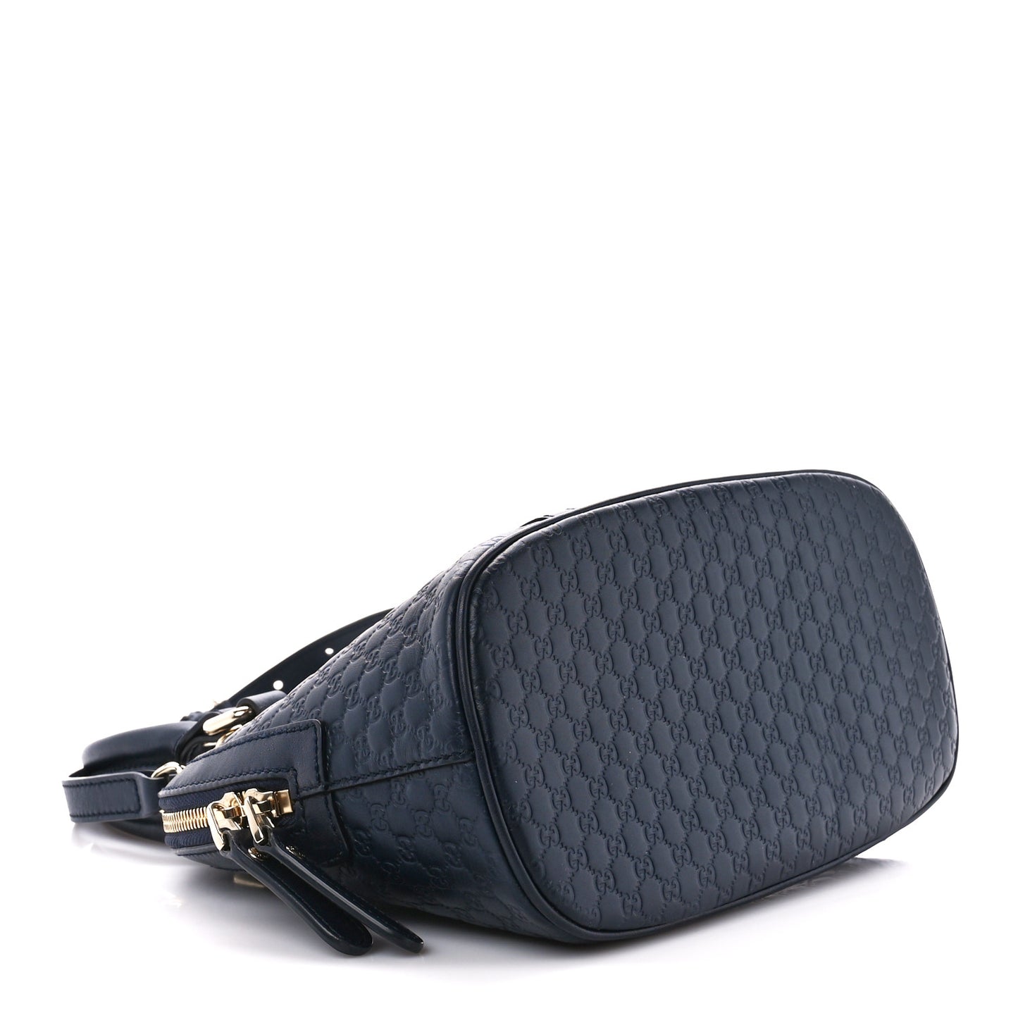 Soft Microguccissima Mini Dome Bag Blue