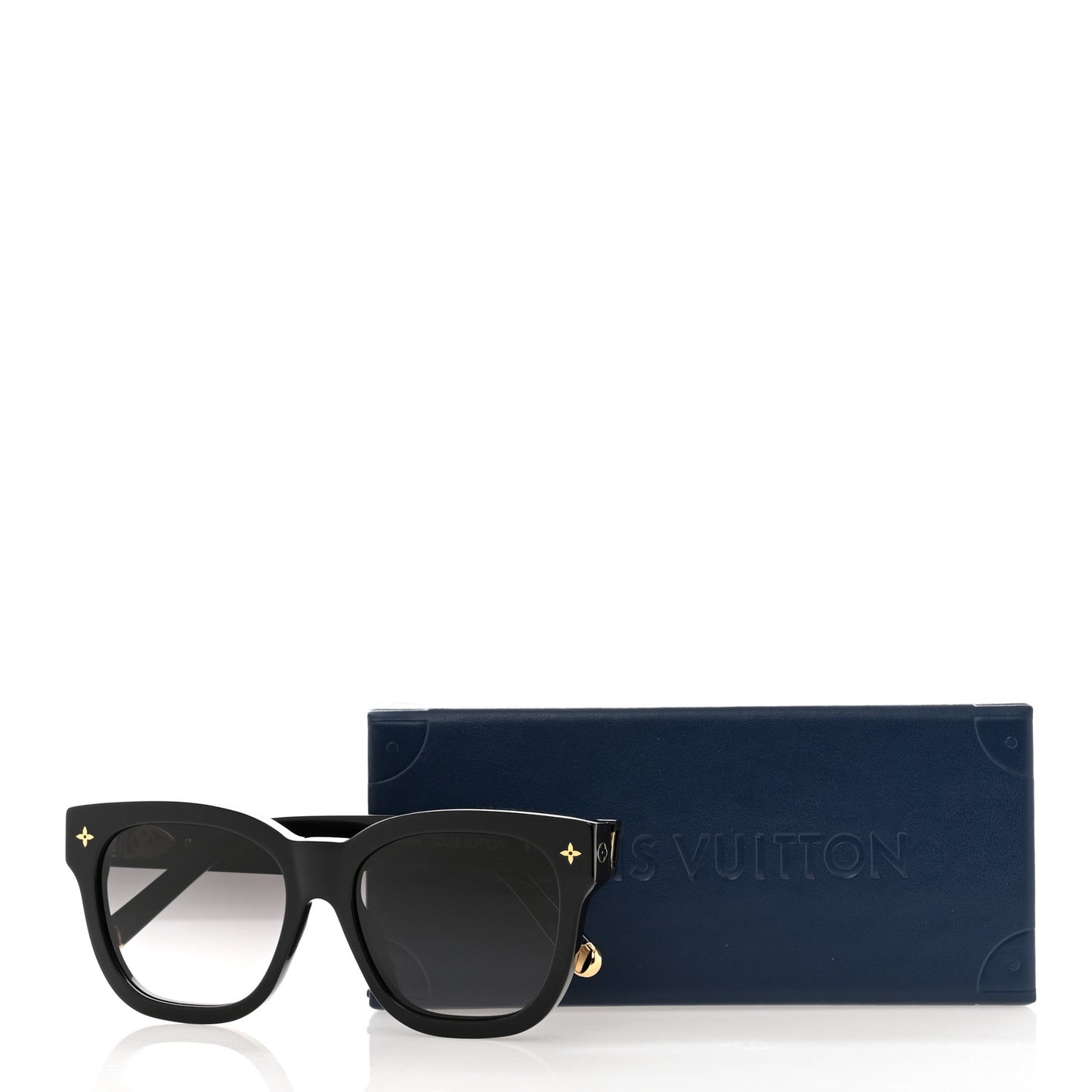 Acetate My Monogram Square Sunglasses Z1523E Black