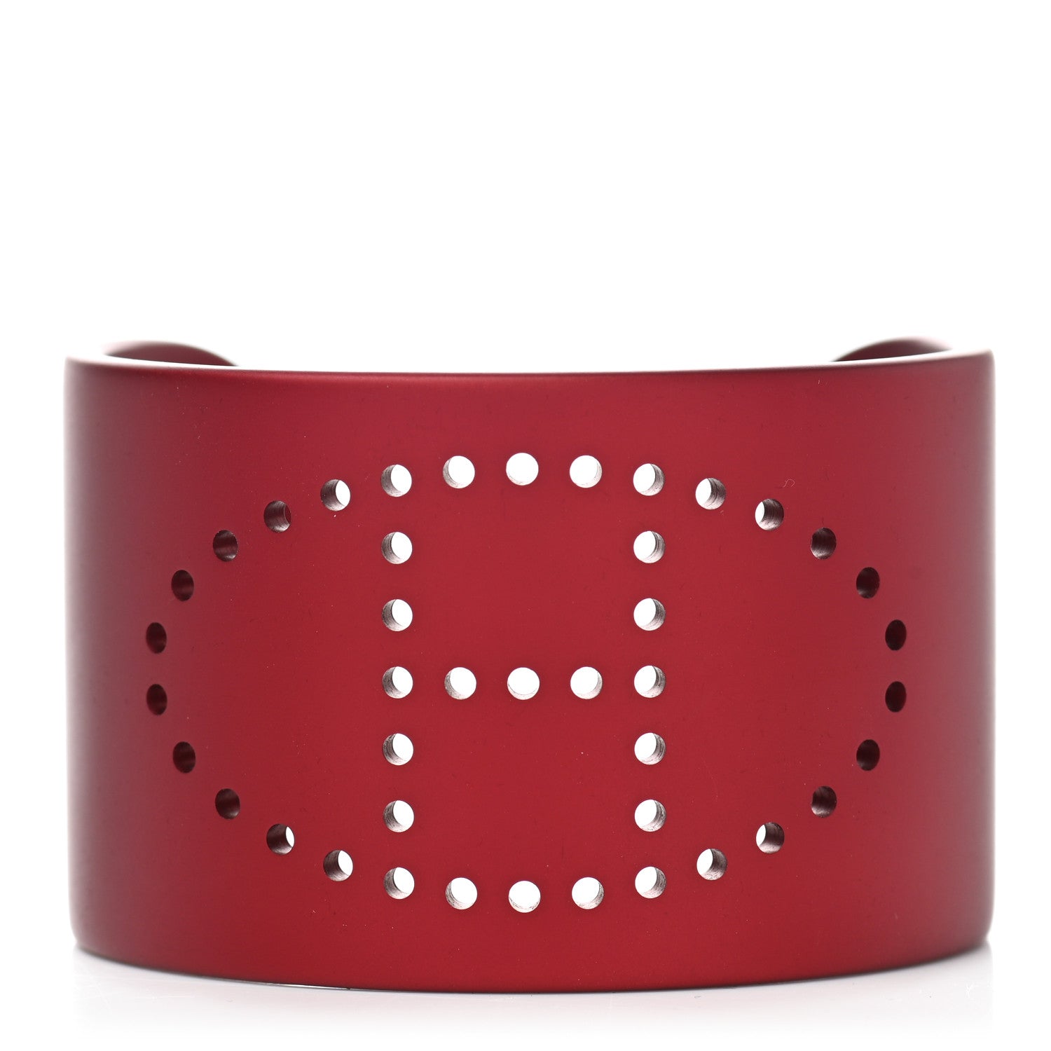 Hermes Aluminium Evelyne Sunset Cuff Bracelet T2 Rouge H 1 of 5