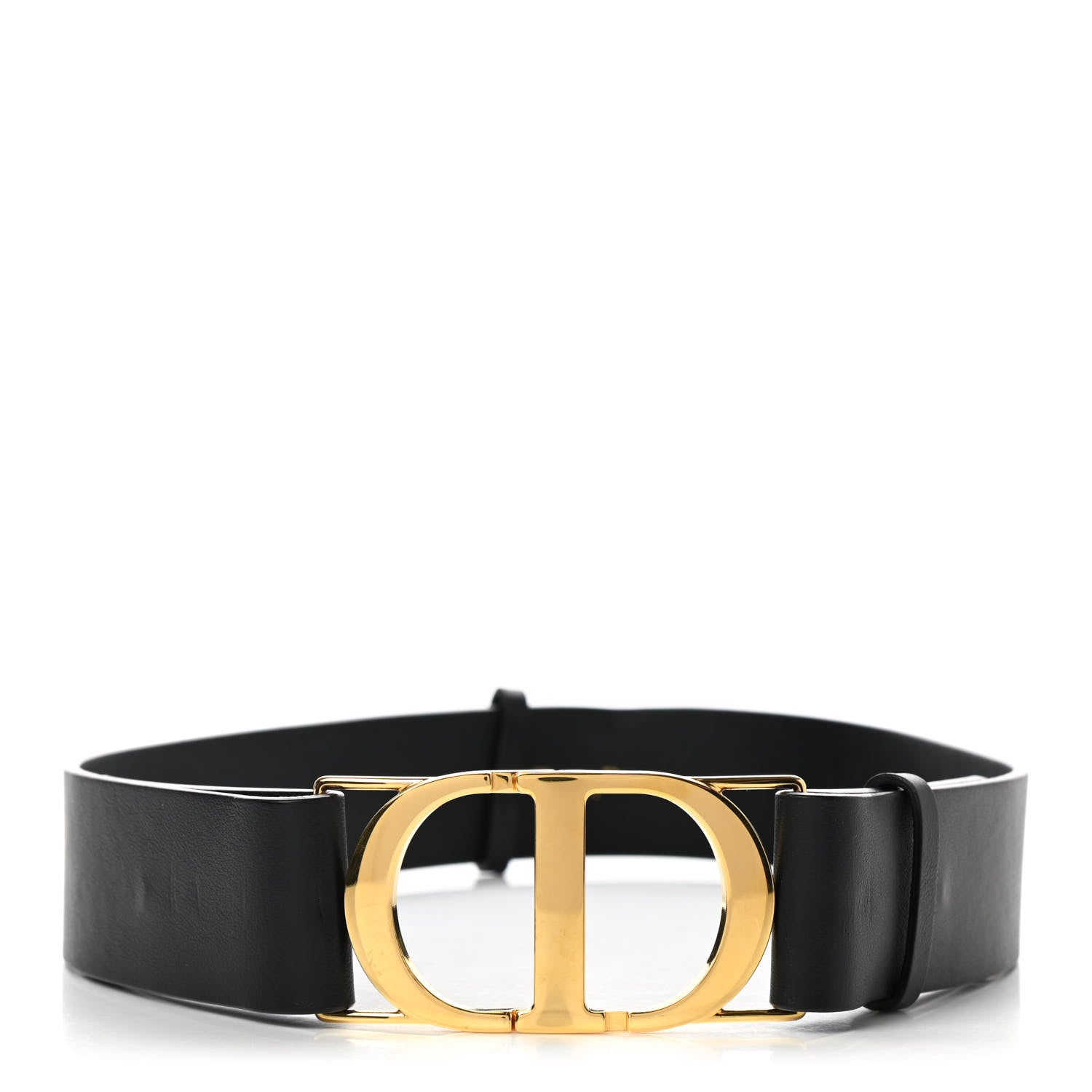 Christian Dior Calfskin 30 Montaigne Belt 70 Black 1 of 3
