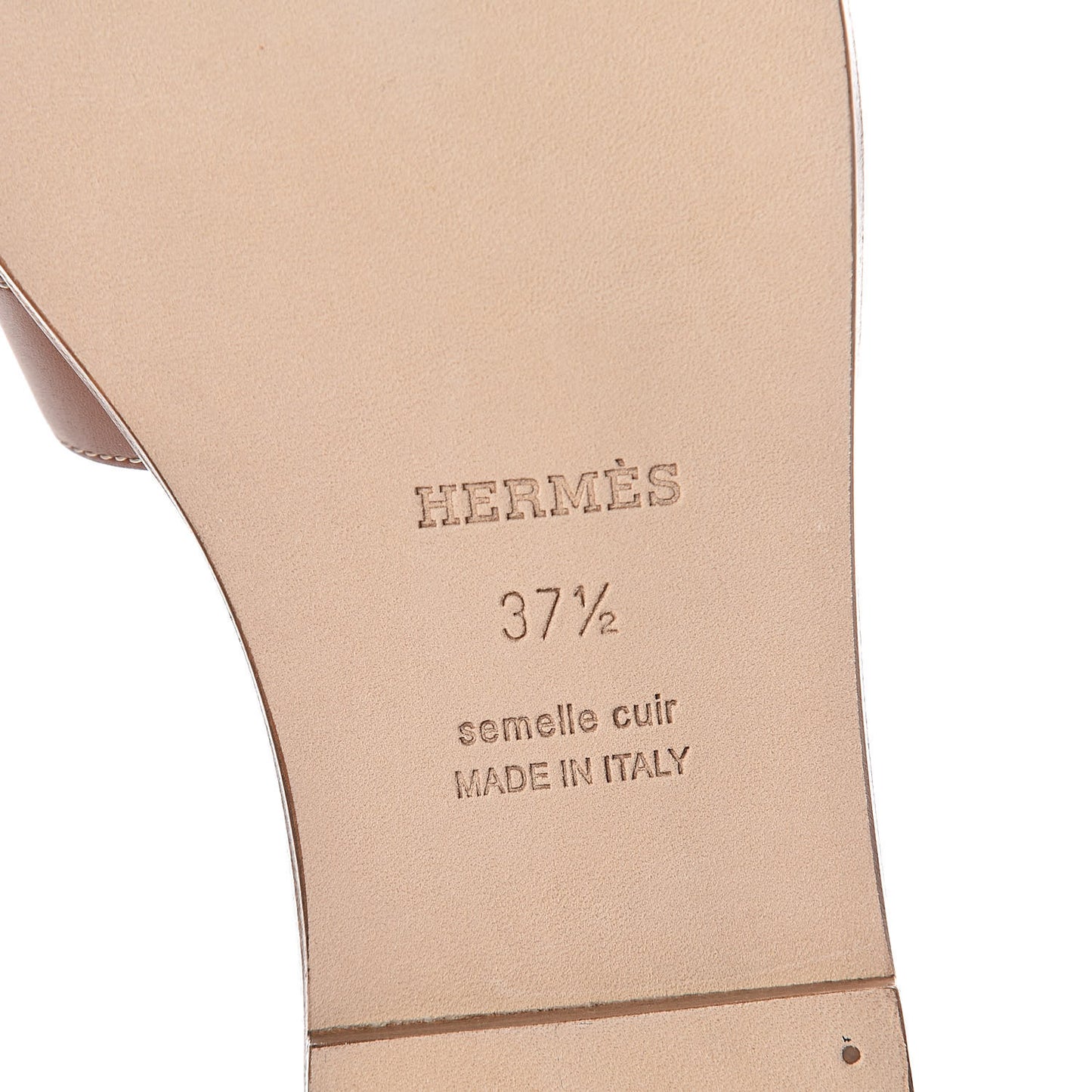Box Calfskin Oran Sandals 37.5 Gold