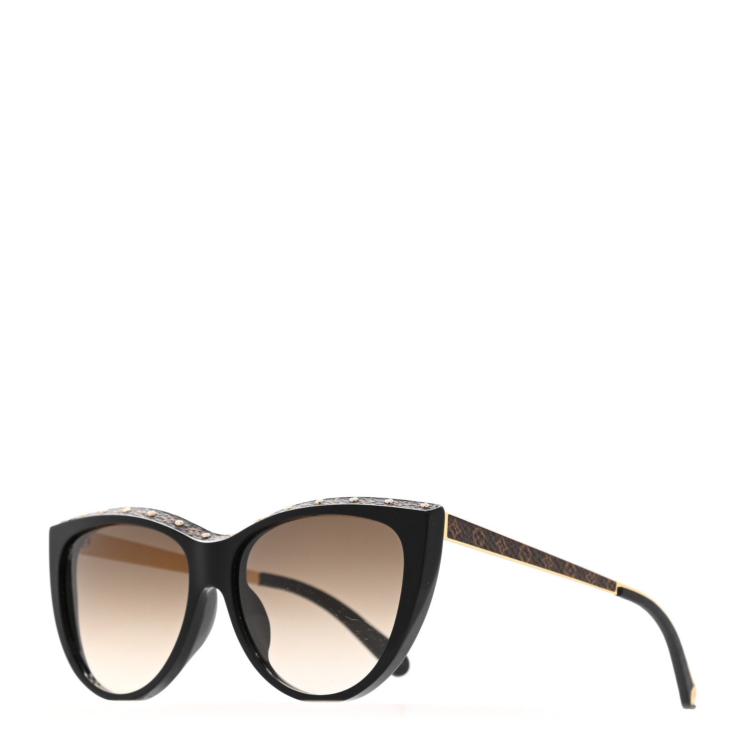 Louis Vuitton Acetate Monogram La Boum Sunglasses Z1147E Black 1 of 8