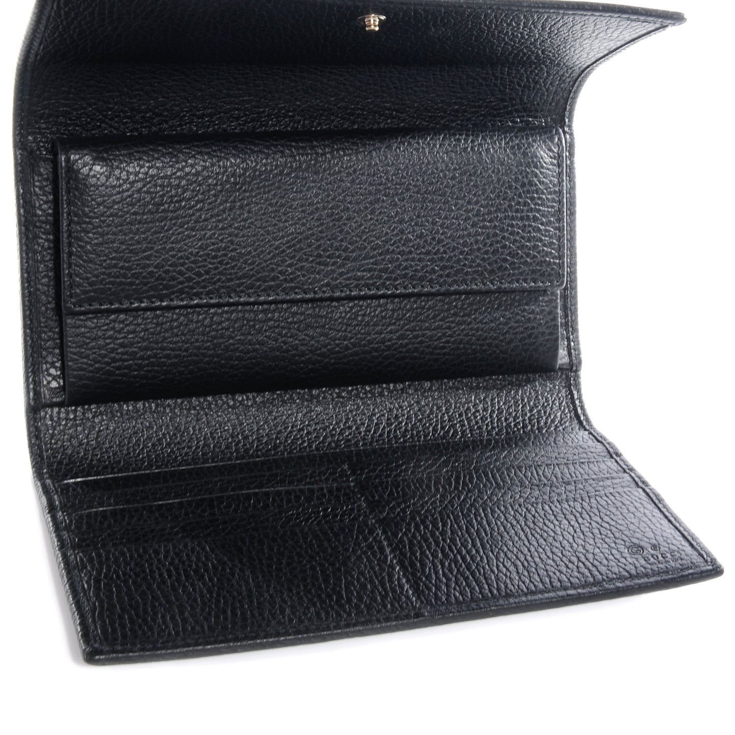 Signature Monogram Continental Wallet Black
