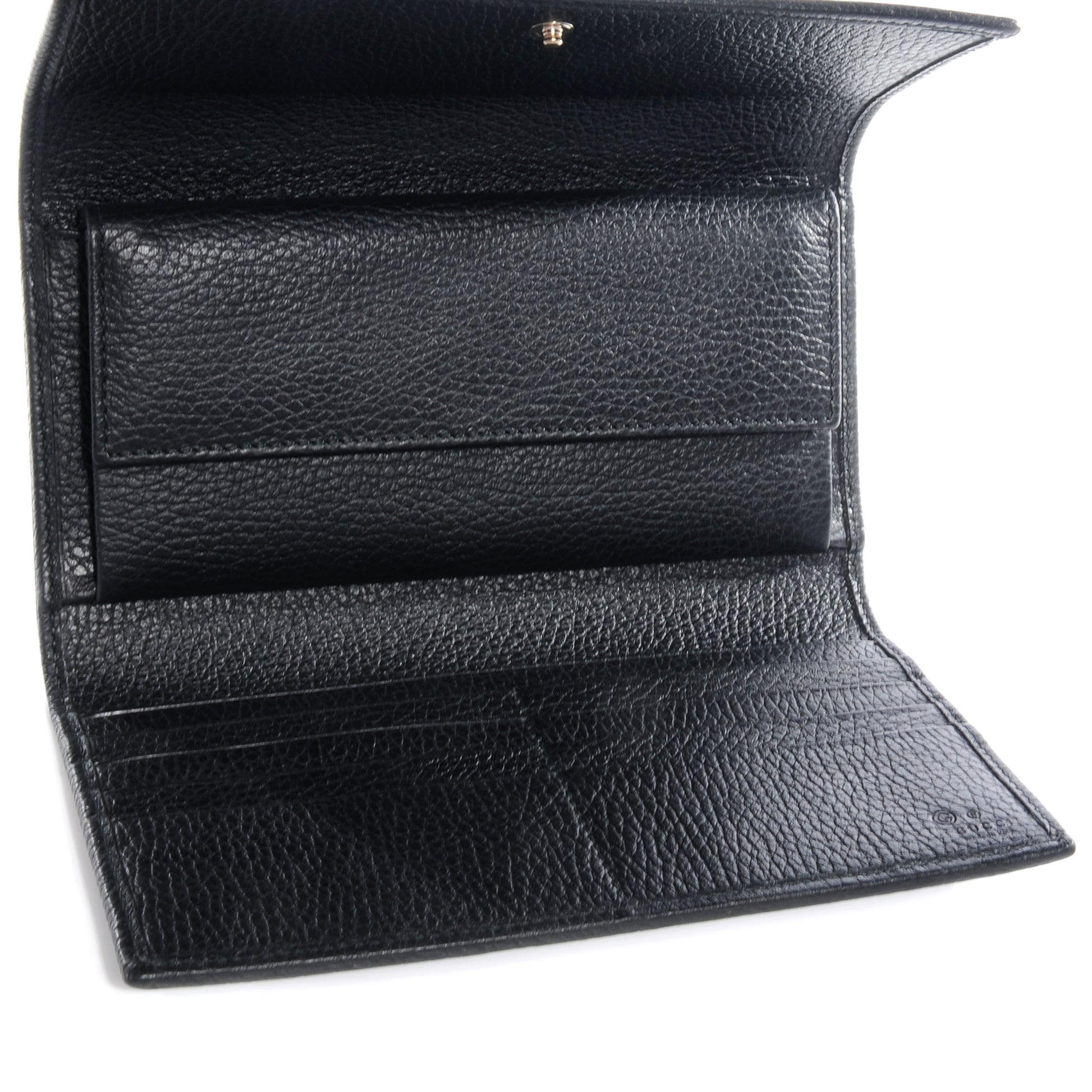 Gucci Signature Monogram Continental Wallet Black 5 of 7