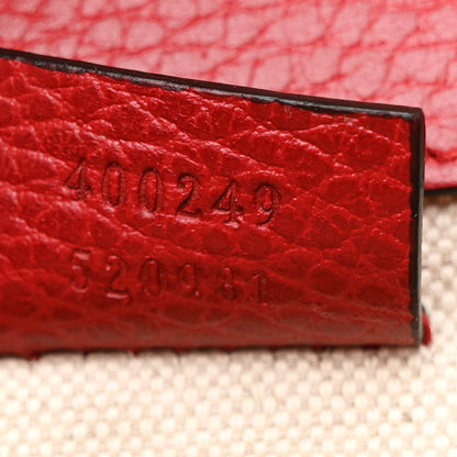 Gucci Dollar Calfskin Swarovski Crystal Small Dionysus Shoulder Bag Hibiscus Red 8 of 11