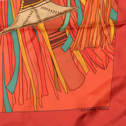Hermes Silk Cuirs Du Desert Scarf 90 4 of 5