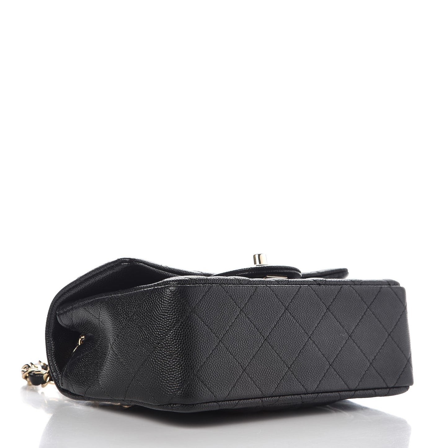 Caviar Quilted Mini Rectangular Flap Black