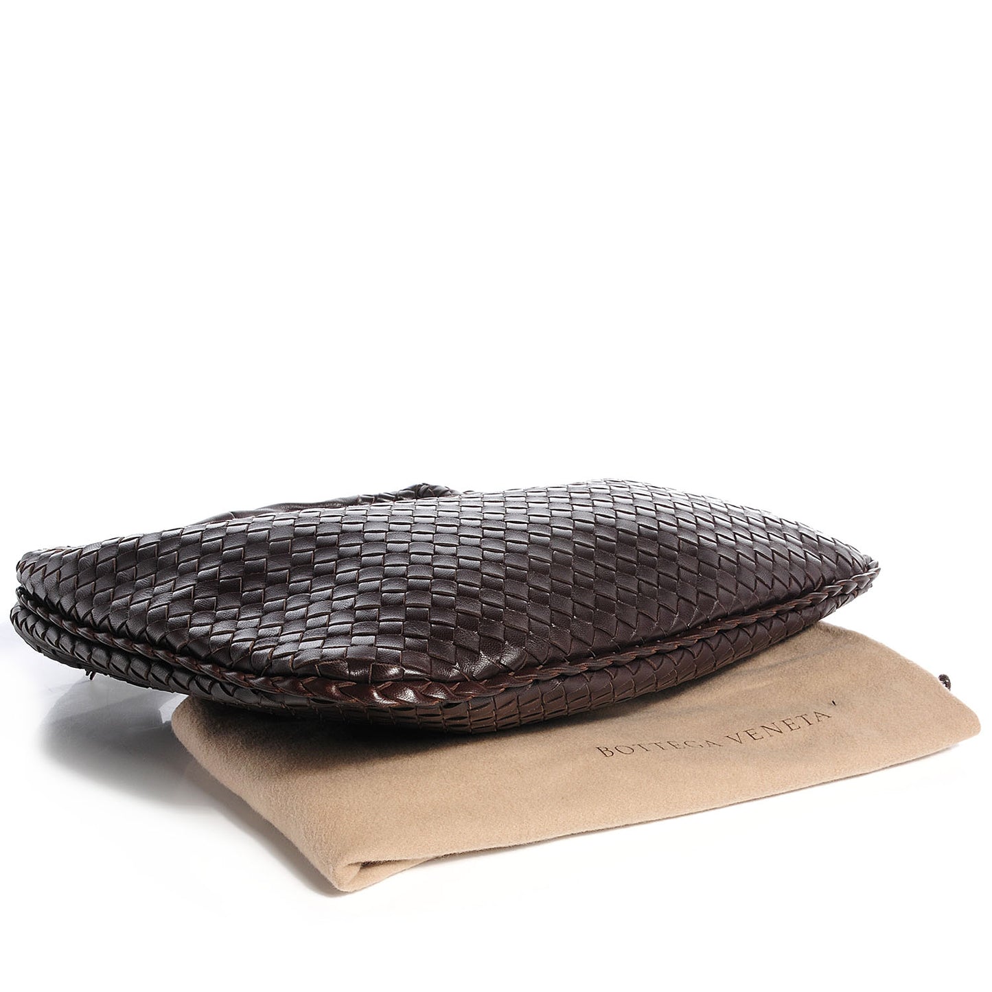 Nappa Intrecciato Medium Veneta Hobo Ebano