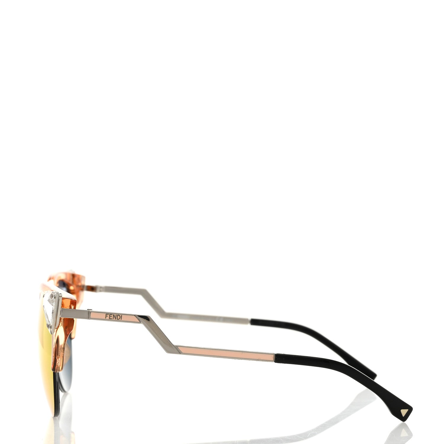 Fendi Iridia Cat Eye Sunglasses FF 0041/S Translucent Peach 3 of 7