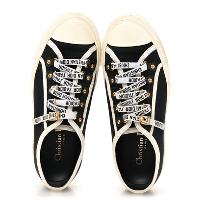 Christian Dior Canvas Walk'N'Dior Low Top Sneakers 36.5 Black 2 of 11