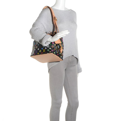 Louis Vuitton Monogram Multicolor Petit Noe Black 2 of 7