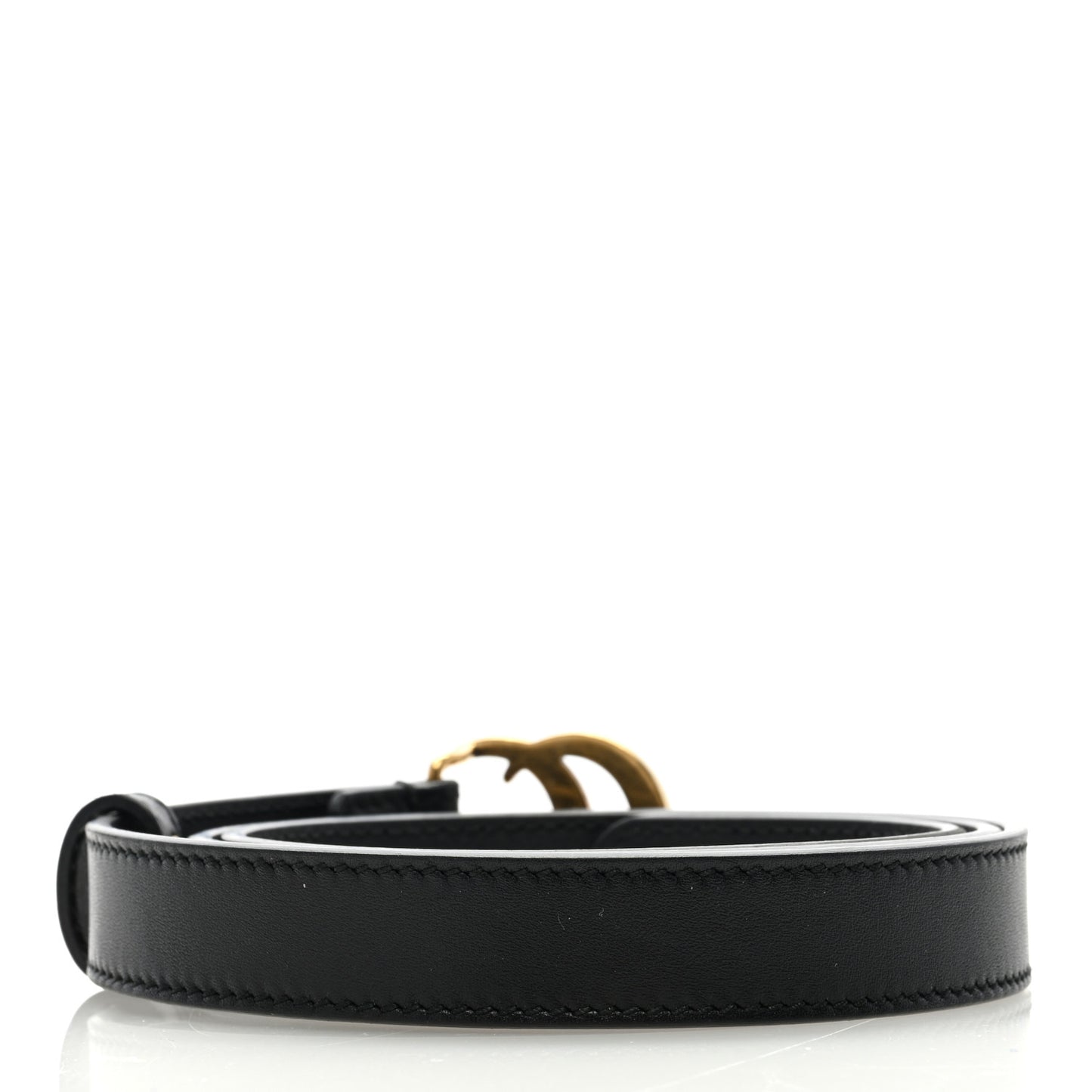 Calfskin Double G 20mm Belt 80 32 Black
