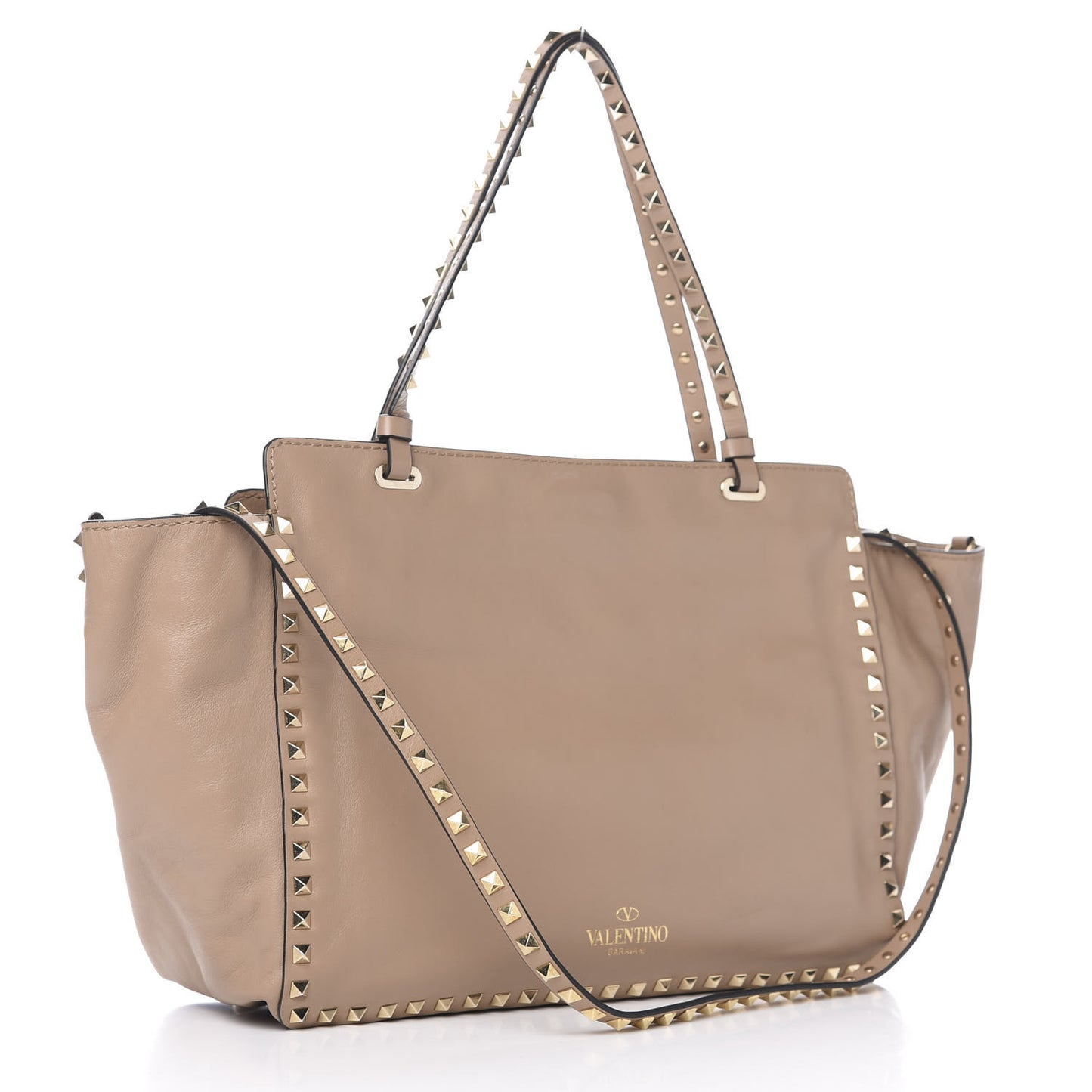 Vitello Medium Rockstud Tote Alpaca