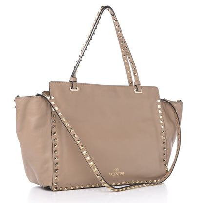 Valentino Garavani Vitello Medium Rockstud Tote Alpaca 2 of 8