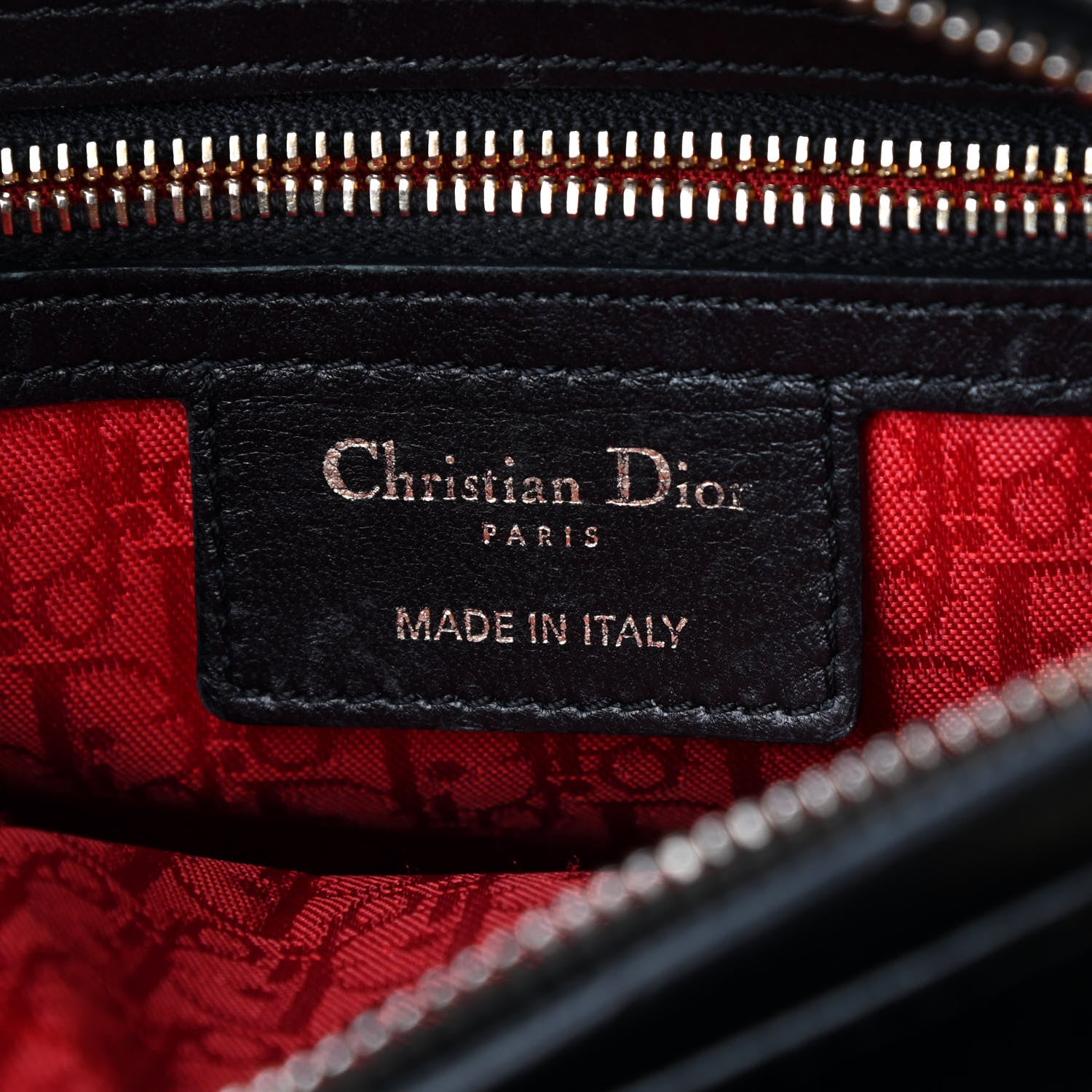 Christian Dior Lambskin Cannage Medium Lady Dior Black 5 of 8