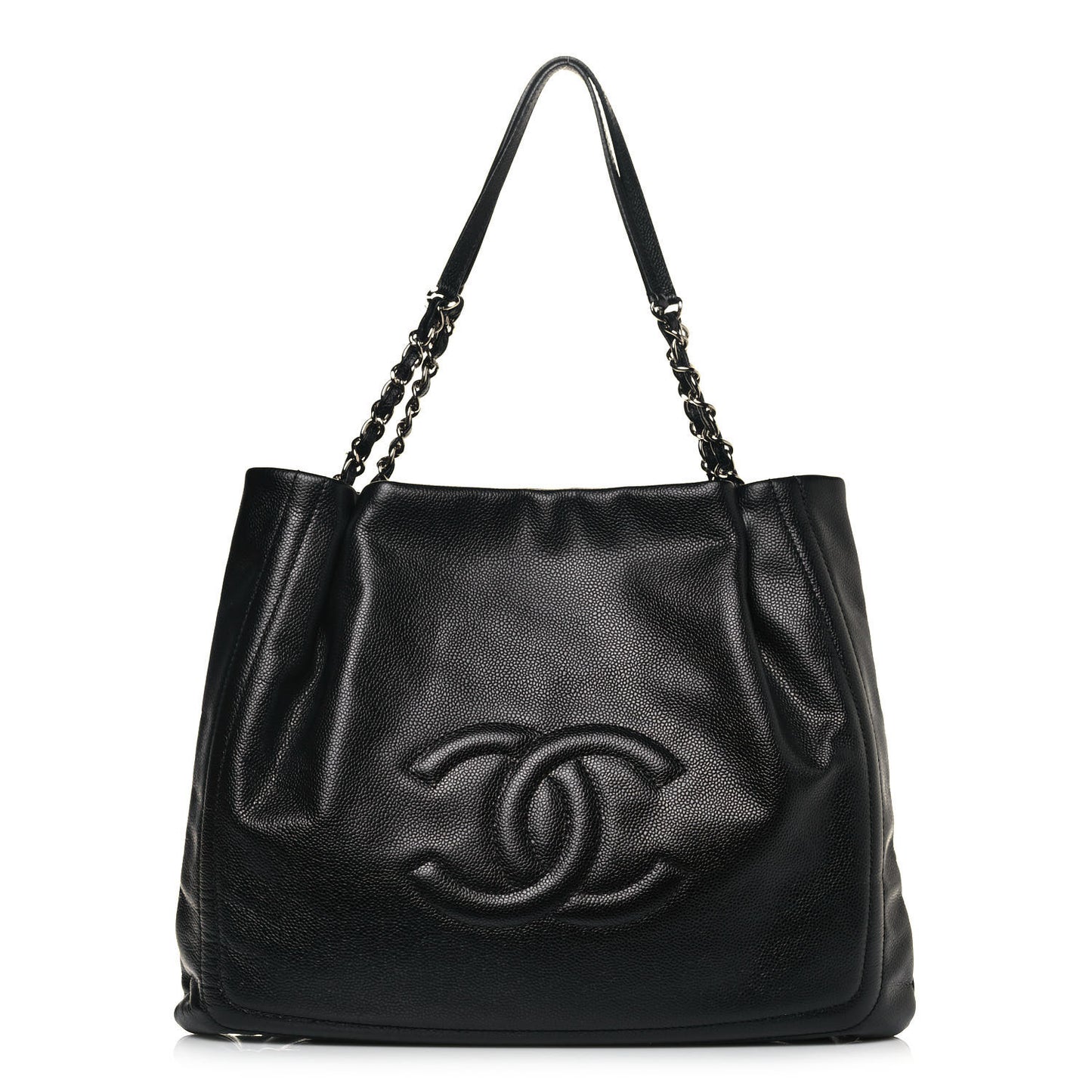 Caviar CC Timeless Shoulder Bag Black