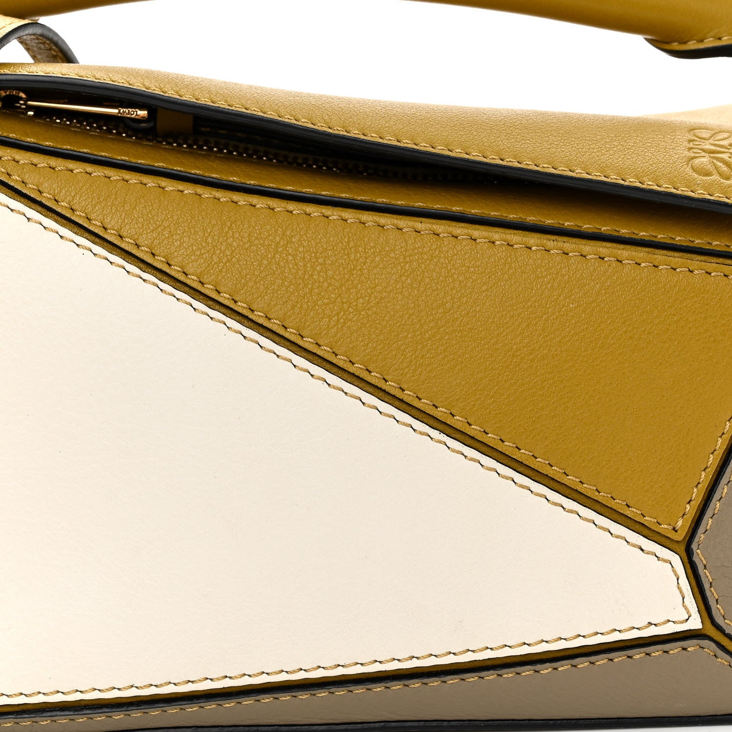 Loewe Calfskin Mini Puzzle Bag Yellow Ochre 7 of 9