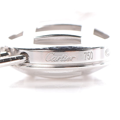 Cartier 18K White Gold Spartacus Chain Pasha Pendant Necklace 5 of 5