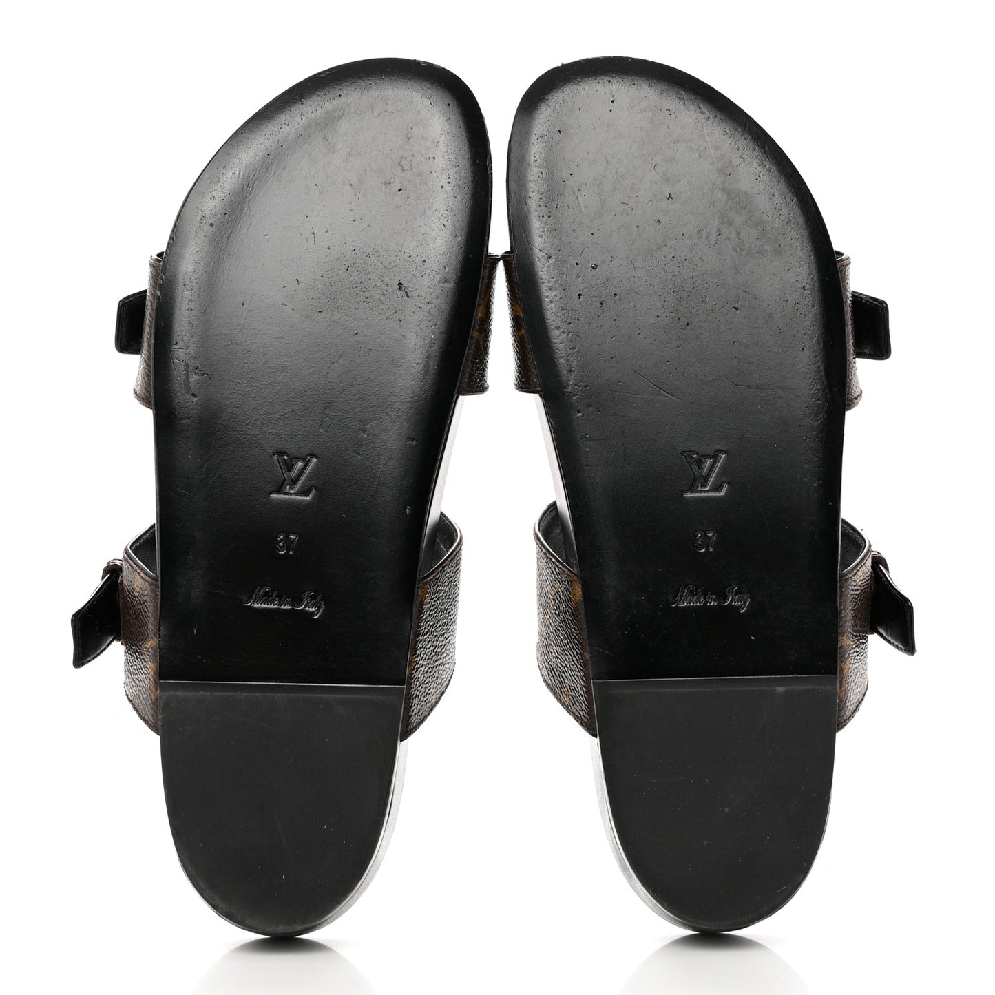 Monogram Bom Dia Mule Sandals 37 Black
