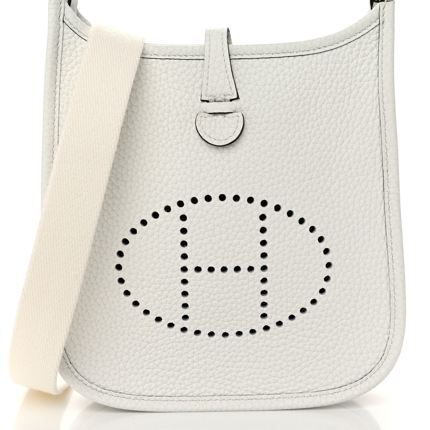 Hermes Taurillon Clemence Amazone Evelyne TPM New White 8 of 11