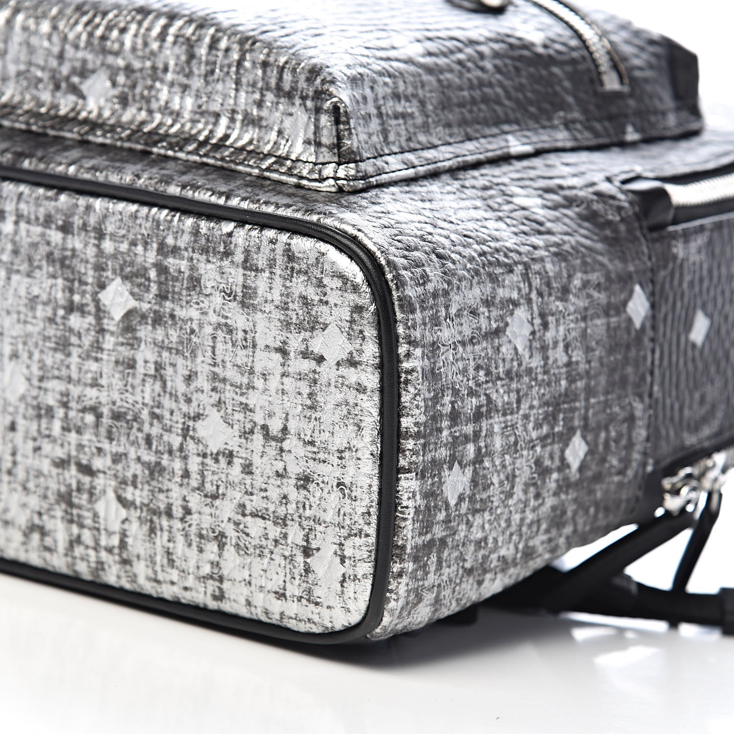 MCM Gradation Visetos Small Stark Backpack Silver 7 of 8
