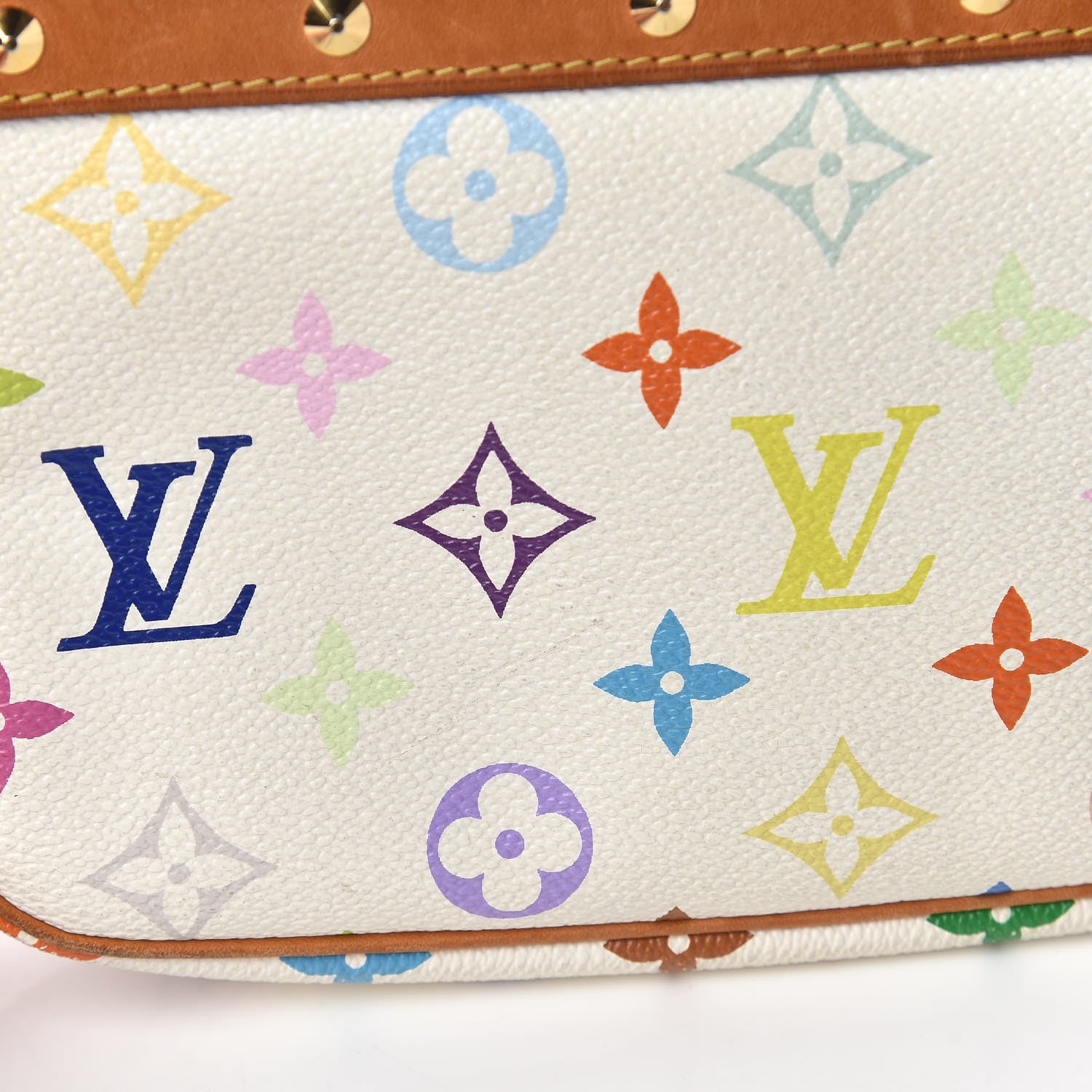 Louis Vuitton Monogram Multicolor Pochette Accessories White 16 of 17