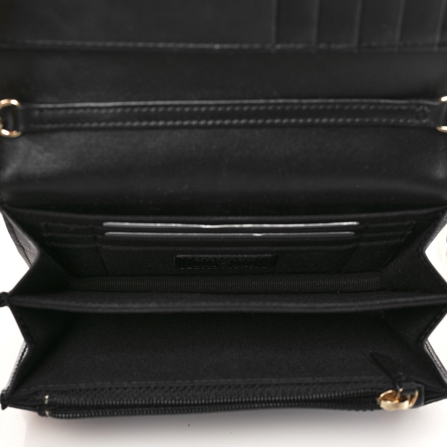 Chanel Calfskin Quilted Mini Maxi Pearls Wallet On Chain WOC Black 5 of 9