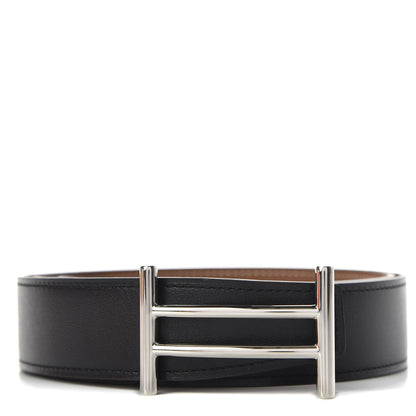 Hermes Swift Togo 32mm Rider Belt 85 Black Gold 1 of 5