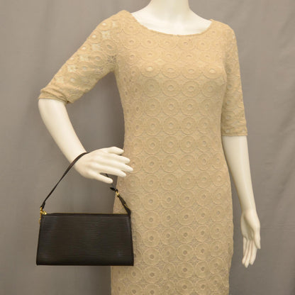 Louis Vuitton Epi Pochette Accessories 24 Black 2 of 7